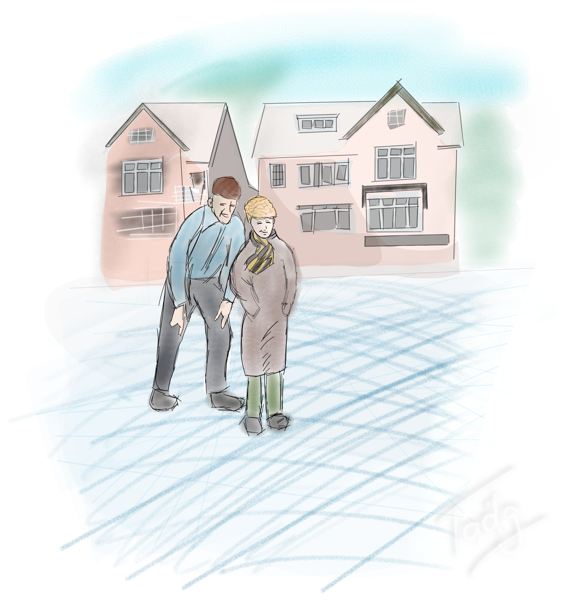 Michael Fortune as a boy stands on the frozen river in front of his home in Haarlem, early 1960s. Rest in Peace, Michael ❤️